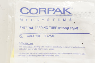 Corpak 20-1431 Corflo Enteral Feeding Tube 10Fr. x 43inch